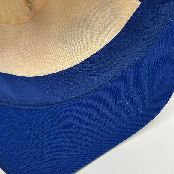 Vintage Cummins Trucker Hat Baseball Cap Engines 90s Gold Leaves Snapback Blue - Picture 5 of 11